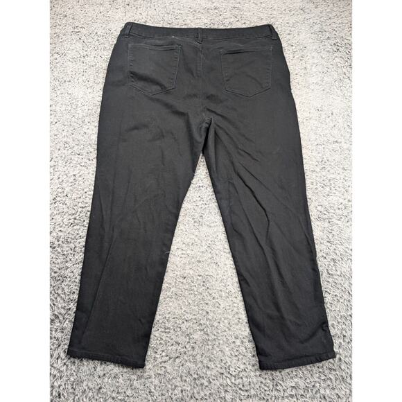 Chicos Jeans Women 3 Black High Rise Normcore Slim Leg Stretch Casual Denim - Picture 2 of 11